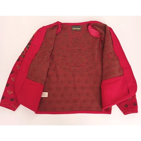 VTG Geiger Cardigan Sweater 100% Fine Virgin Wool Austria Silver Buttons Sz 42/M - Picture 8 of 10